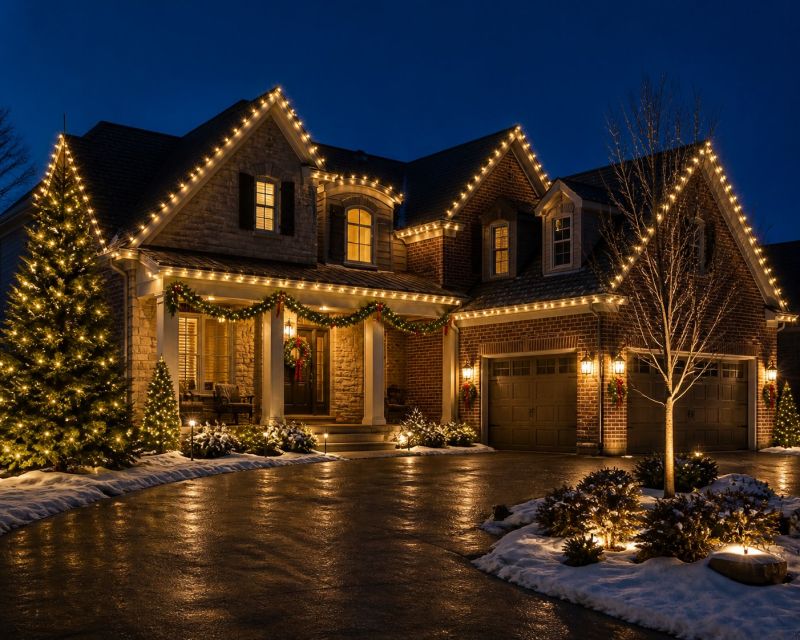 Xmas Lights Installation in Overland Park, KS