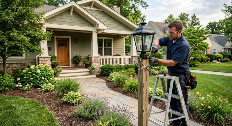 Terrace Lighting Installation in Orem, UT